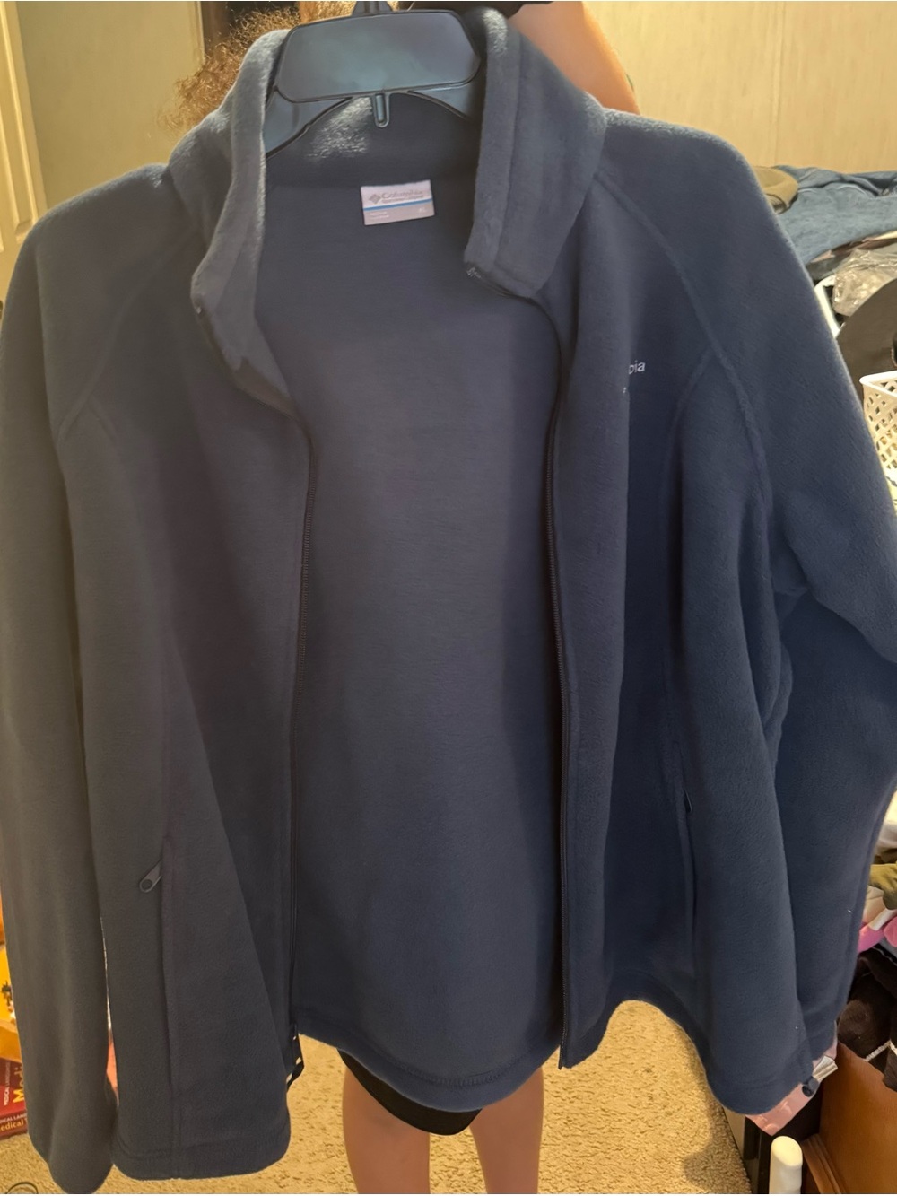 Columbia Women’s Dark Blue Full-Zip Lightweight Fleece Jacket